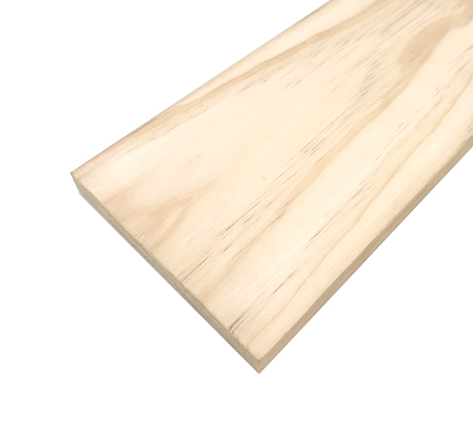 White & Knotty White Pine S4S STOCK-image