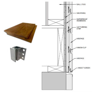 Iron Woods® Vanish™ Rainscreen Siding System Clips & Screws-image