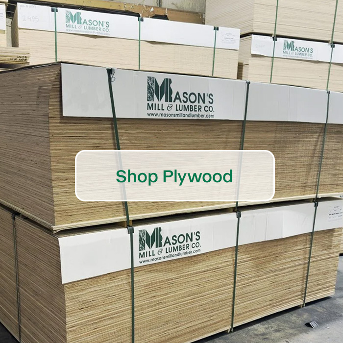 Cabinet-grade plywood and sheet goods from Mason's Mill & Lumber